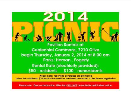 2014 picnic reservations